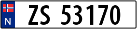 Truck License Plate